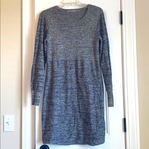 Athleta Grey Long Sleeve Sweater Dress